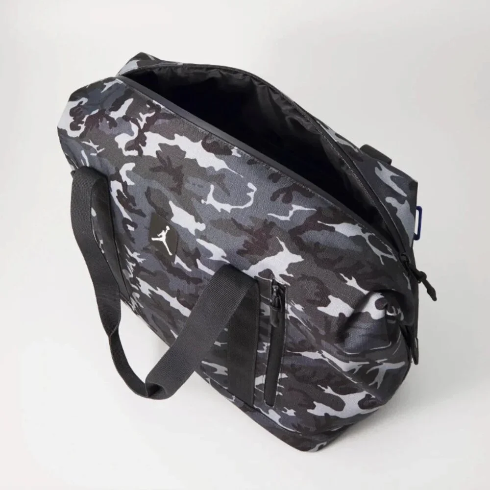 Jordan Flight Duffle Cordura Travel Training Gym Overnight Bag 40L Grey Camo